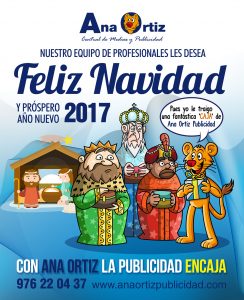 Felicitación de Navidad de Ana Ortiz Publicidad 2016