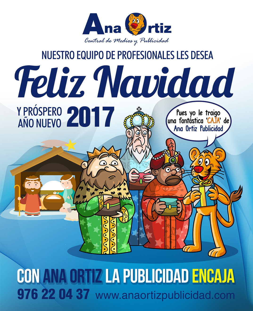 Felicitación de Navidad de Ana Ortiz Publicidad 2016